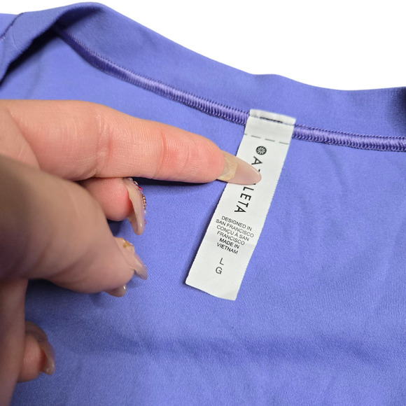 Athleta Transcend Wrap Tee Size: L - Picture 4 of 6